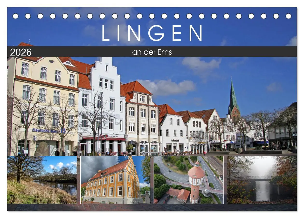 Cover: 9783516144635 | LINGEN an der Ems (Tischkalender 2026 DIN A5 quer), CALVENDO...