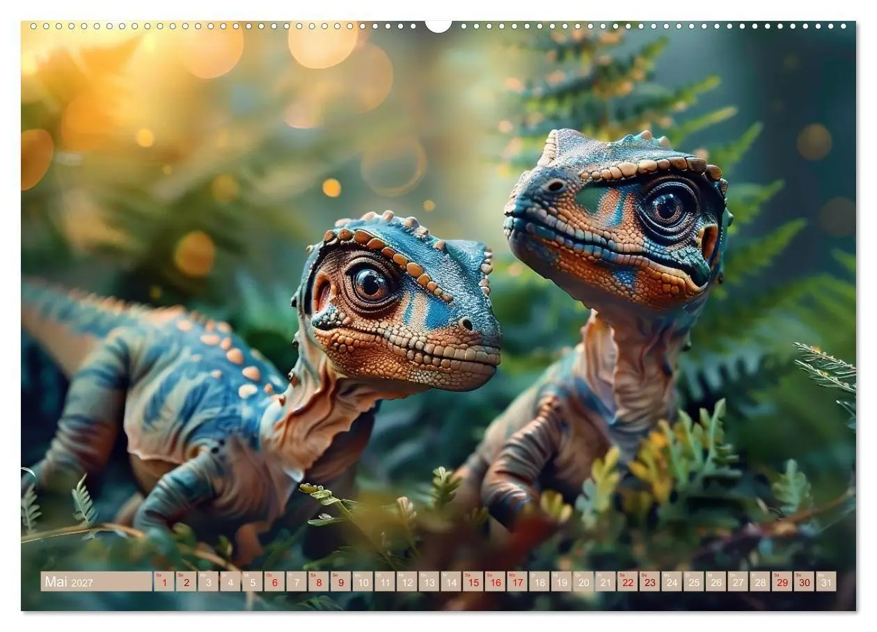 Bild: 9783569164635 | Dino-Babys (Wandkalender 2027 DIN A2 quer), CALVENDO Monatskalender