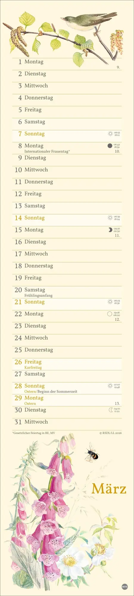 Bild: 9783756414635 | Edith Holden: Mit der Natur durchs Jahr Kalender 2027 | Edith Holden