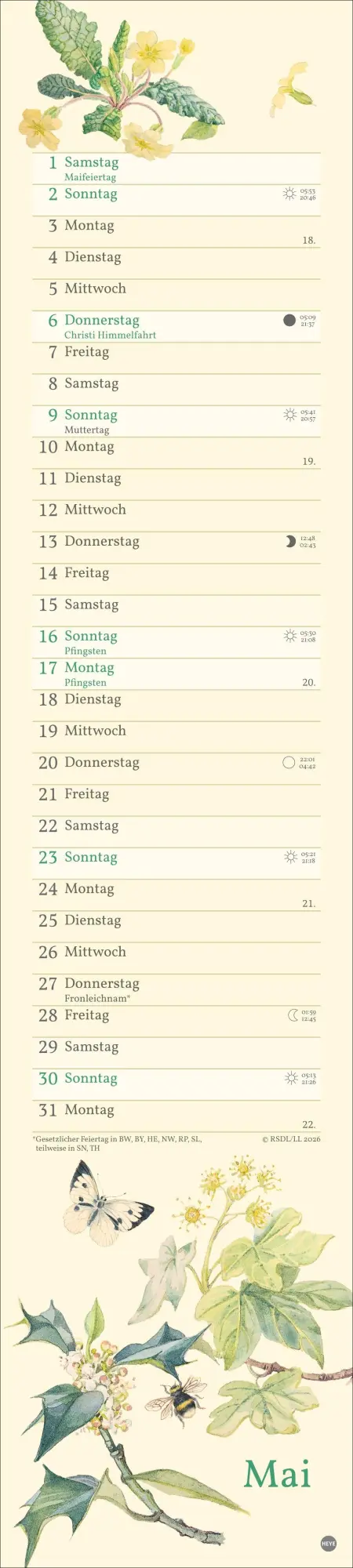 Bild: 9783756414635 | Edith Holden: Mit der Natur durchs Jahr Kalender 2027 | Edith Holden