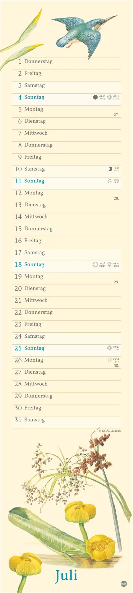 Bild: 9783756414635 | Edith Holden: Mit der Natur durchs Jahr Kalender 2027 | Edith Holden