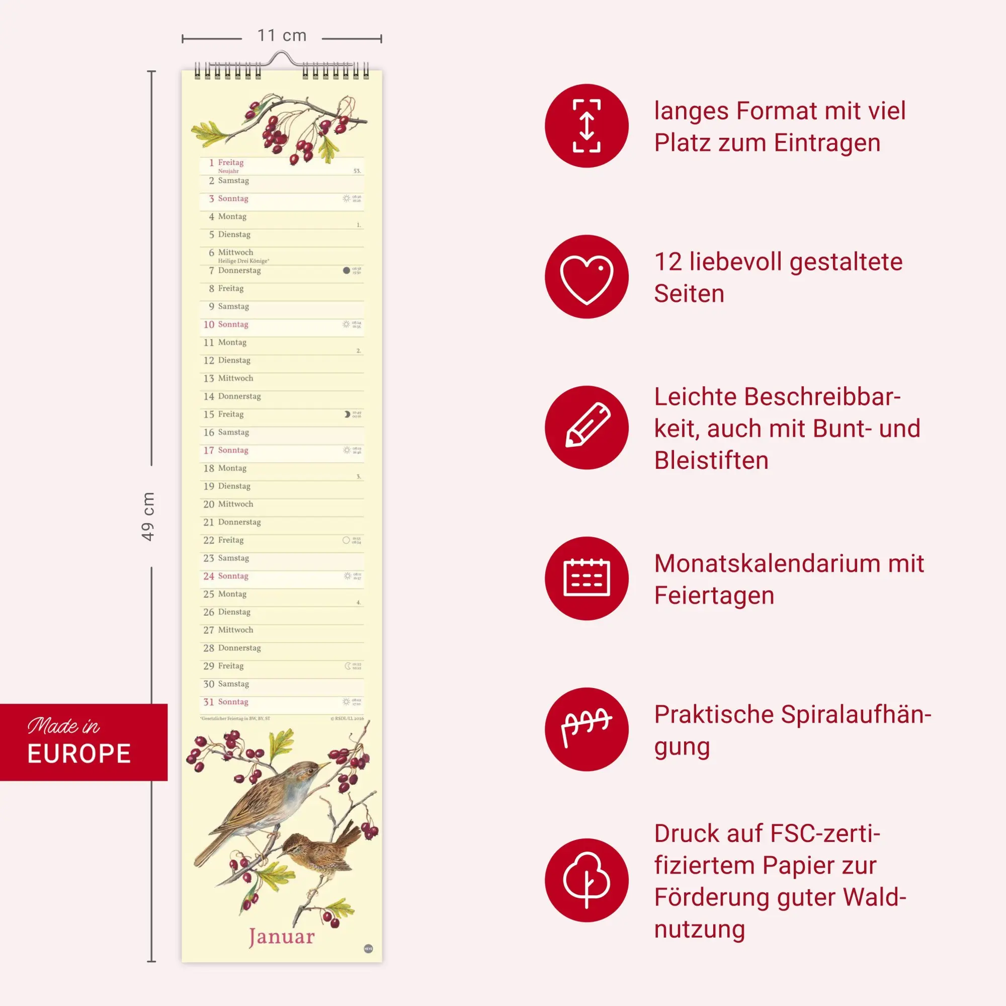 Bild: 9783756414635 | Edith Holden: Mit der Natur durchs Jahr Kalender 2027 | Edith Holden