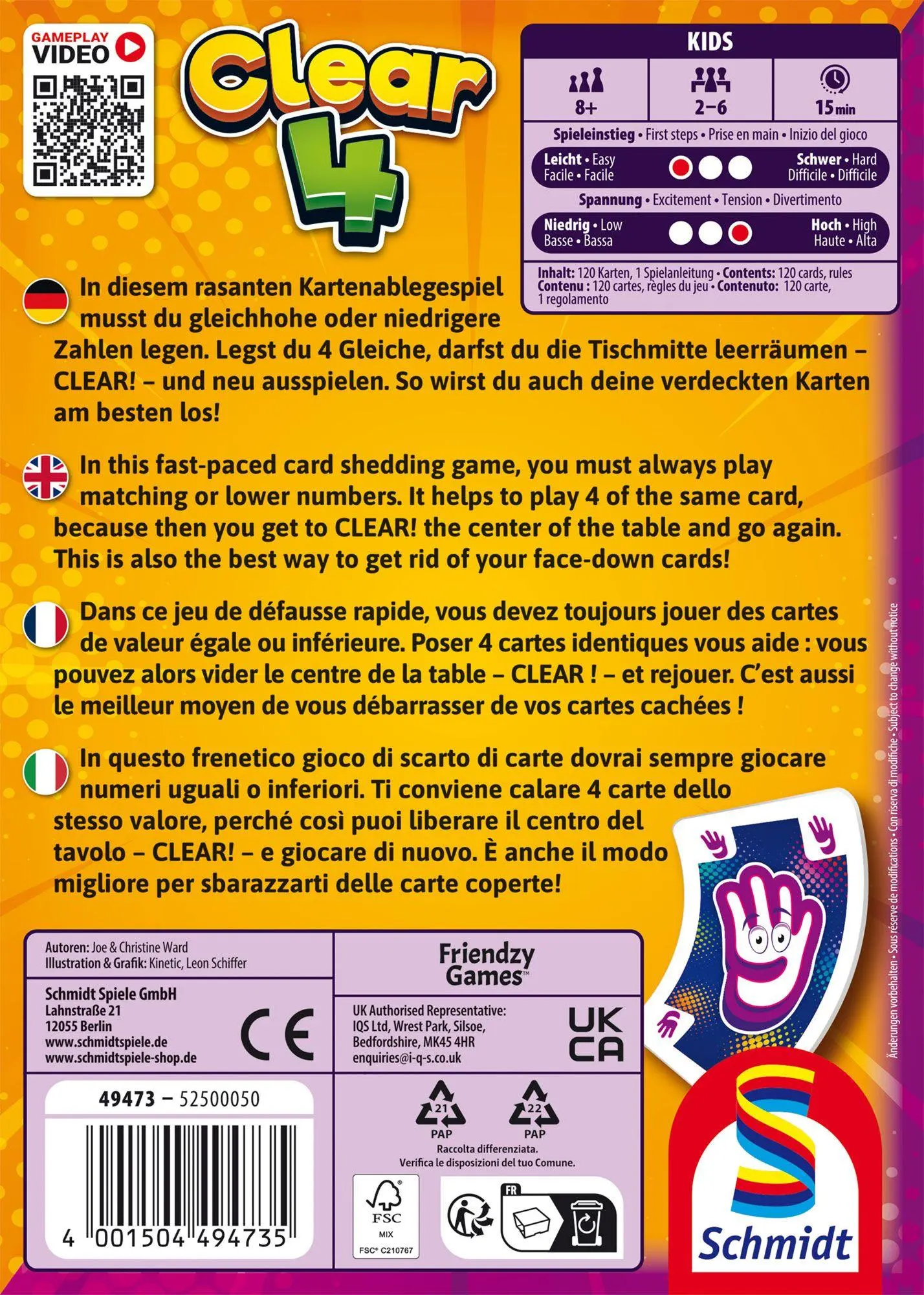 Bild: 4001504494735 | Clear 4 - FSC | Familienspiel Klein &amp; Fein | Spiel | 49473 | Deutsch