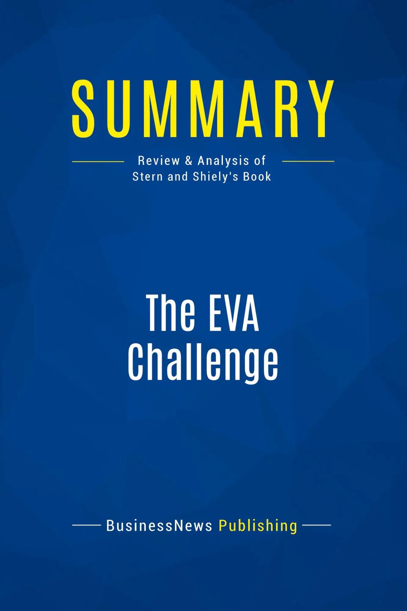 Cover: 9782511044735 | Summary: The EVA Challenge | Businessnews Publishing | Taschenbuch