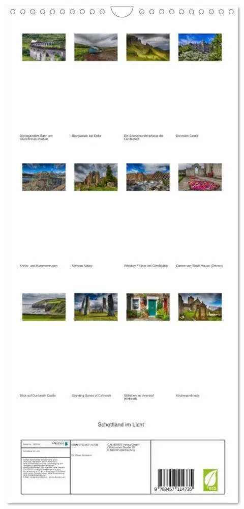 Bild: 9783457114735 | Familienplaner 2025 - Schottland im Licht mit 5 Spalten...