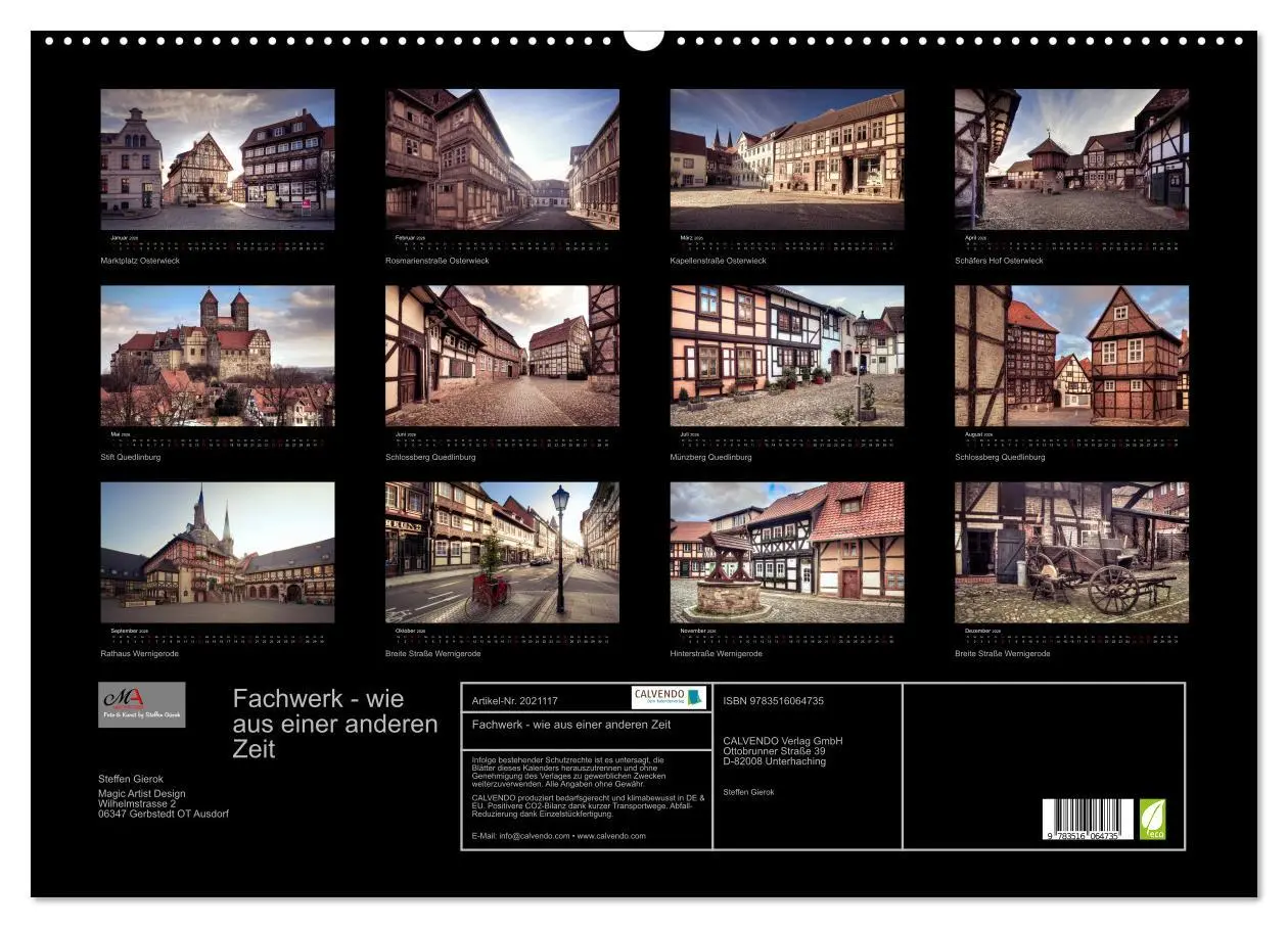 Bild: 9783516064735 | Fachwerk - wie aus einer anderen Zeit (Wandkalender 2026 DIN A2...