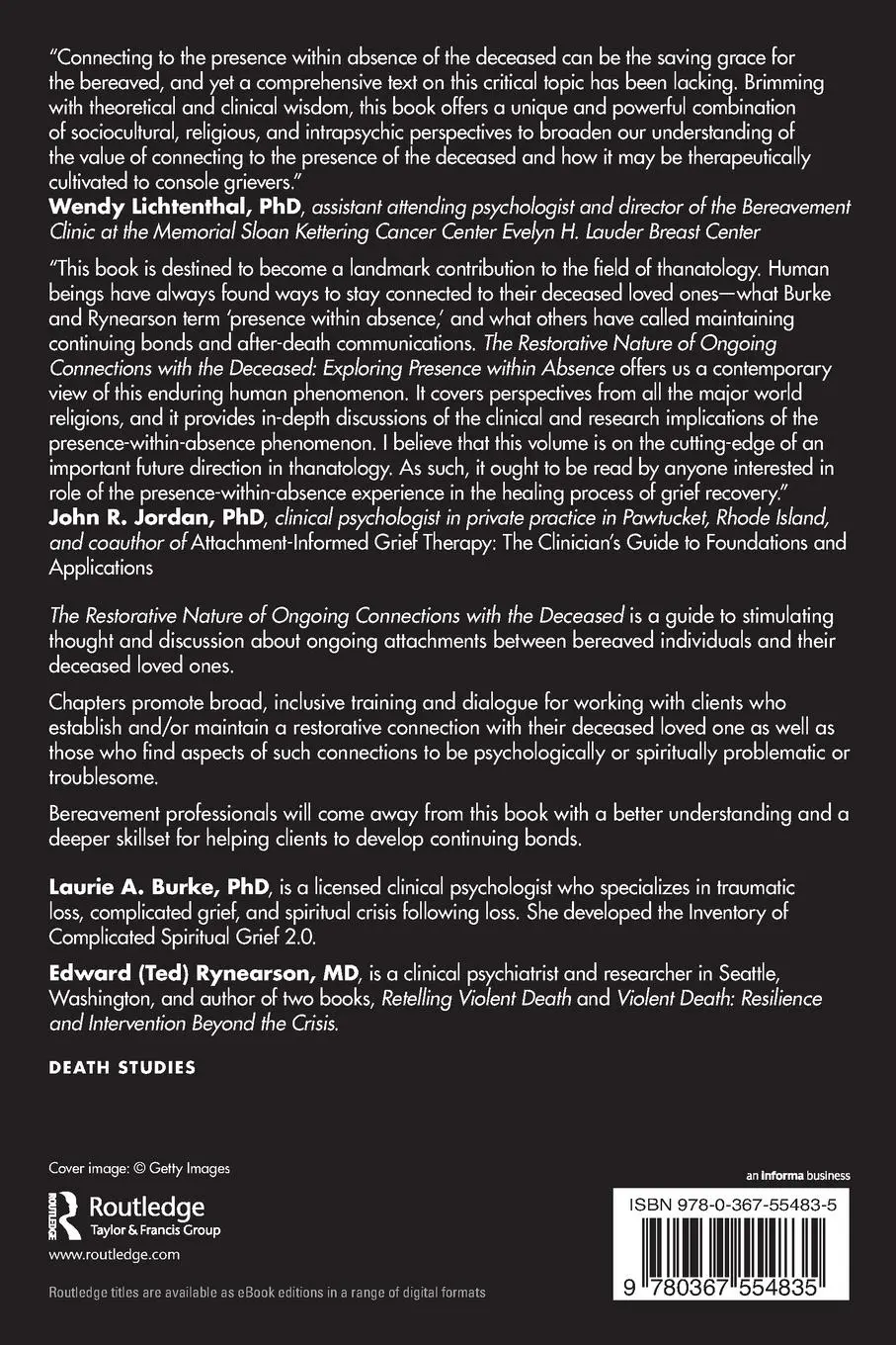 Rückseite: 9780367554835 | The Restorative Nature of Ongoing Connections with the Deceased | Buch
