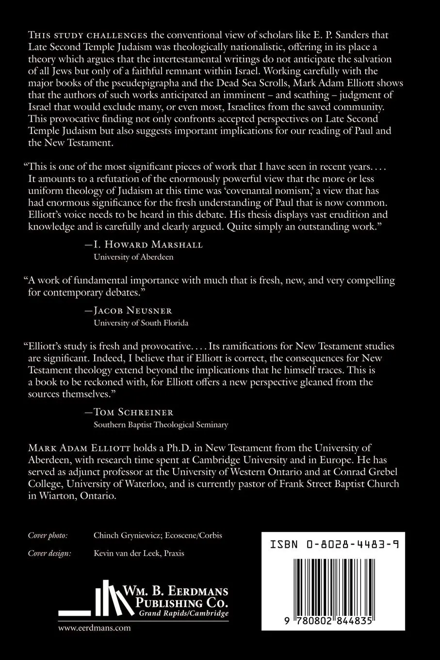 Rückseite: 9780802844835 | The Survivors of Israel | Mark A. Elliott | Taschenbuch | Englisch