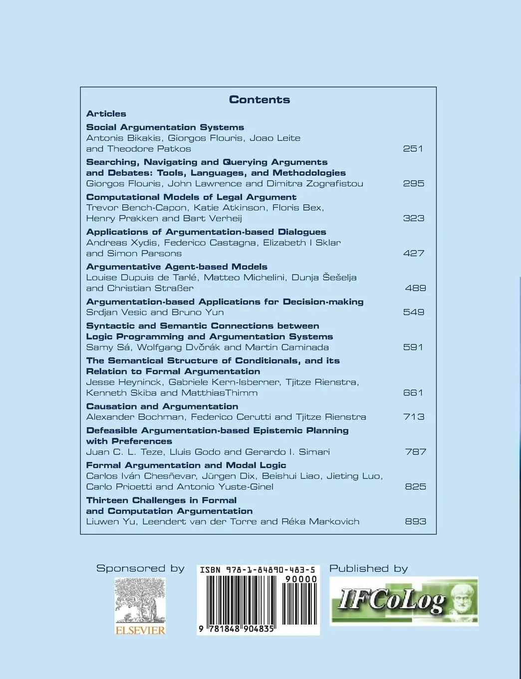 Rückseite: 9781848904835 | Journal of Applied Logics. The IfCoLog Journal of Logics and their...