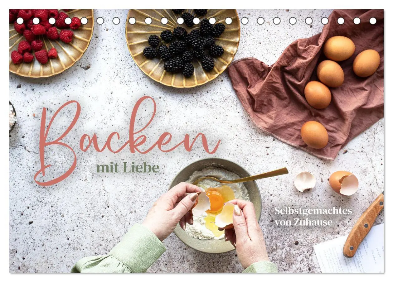 Cover: 9783457414835 | Backen mit Liebe - Selbstgemachtes von Zuhause (Tischkalender 2026...