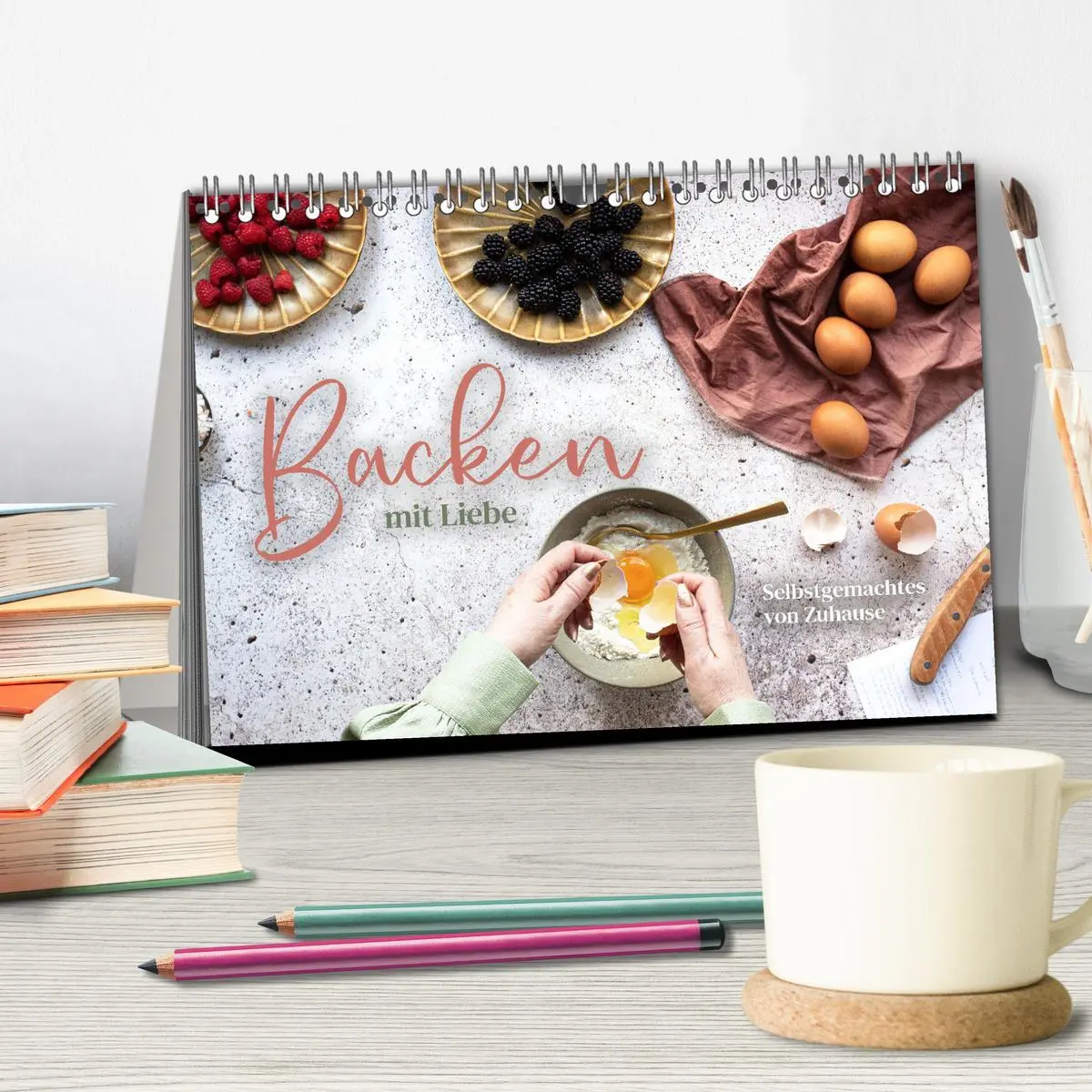 Bild: 9783457414835 | Backen mit Liebe - Selbstgemachtes von Zuhause (Tischkalender 2026...