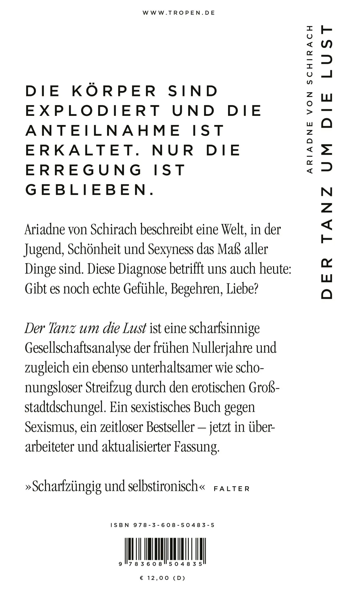 Rückseite: 9783608504835 | Der Tanz um die Lust | Ariadne von Schirach | Taschenbuch | 307 S.