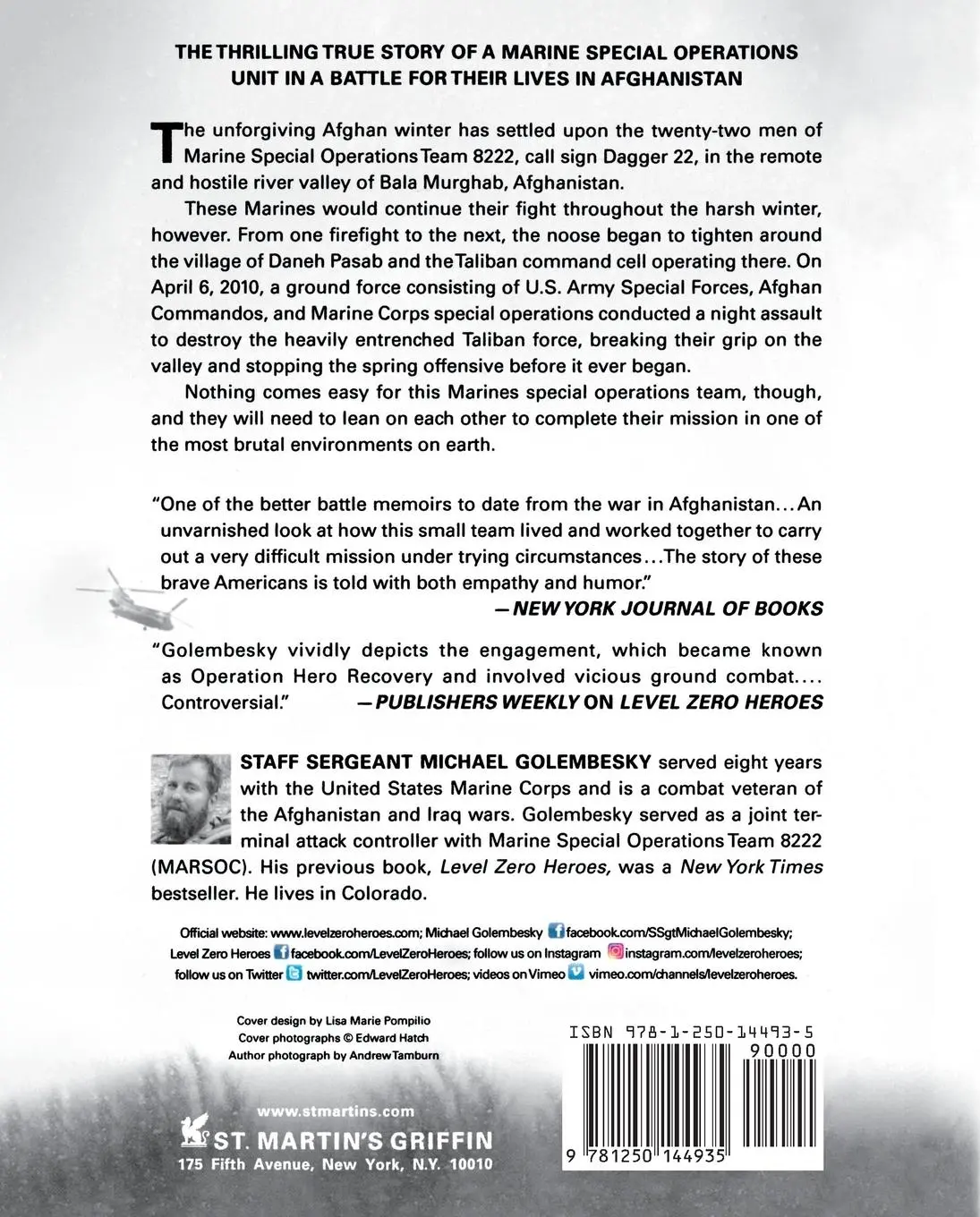 Rückseite: 9781250144935 | Dagger 22 | Michael Golembesky | Taschenbuch | Englisch | 2017