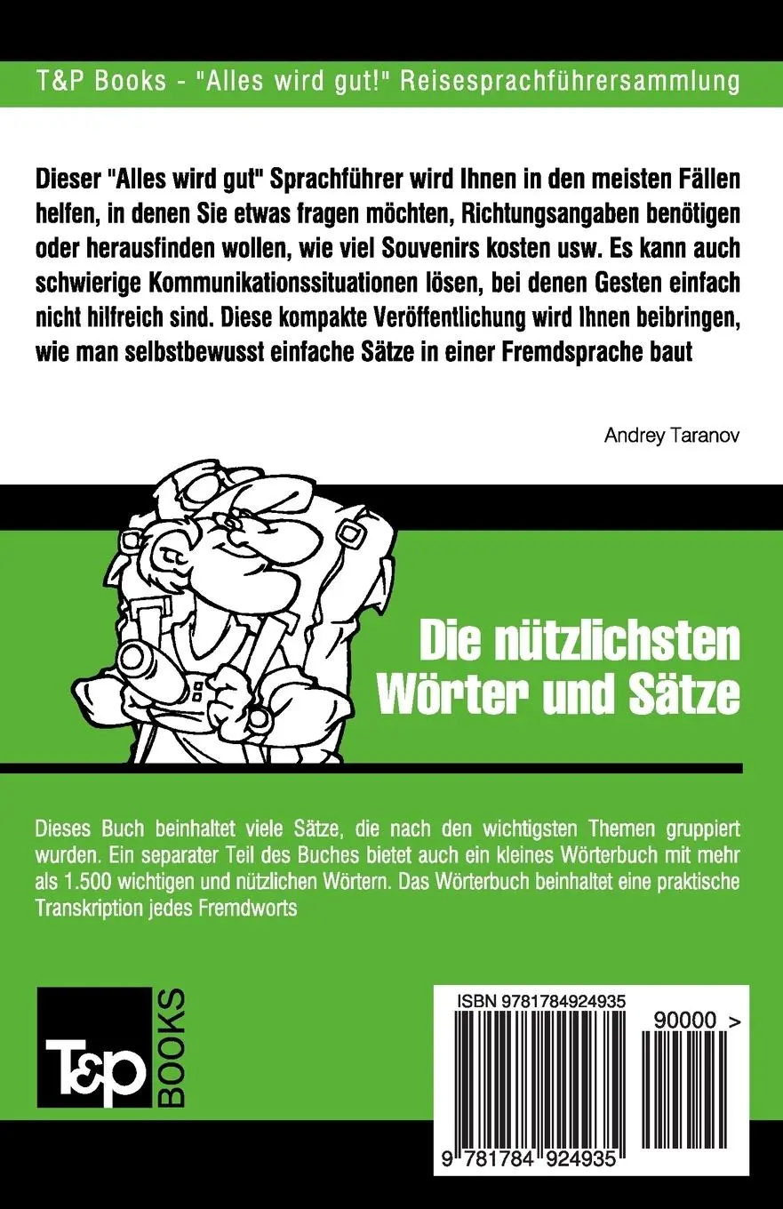 Rückseite: 9781784924935 | Sprachführer Deutsch-Armenisch und Kompaktwörterbuch mit 1500 Wörtern