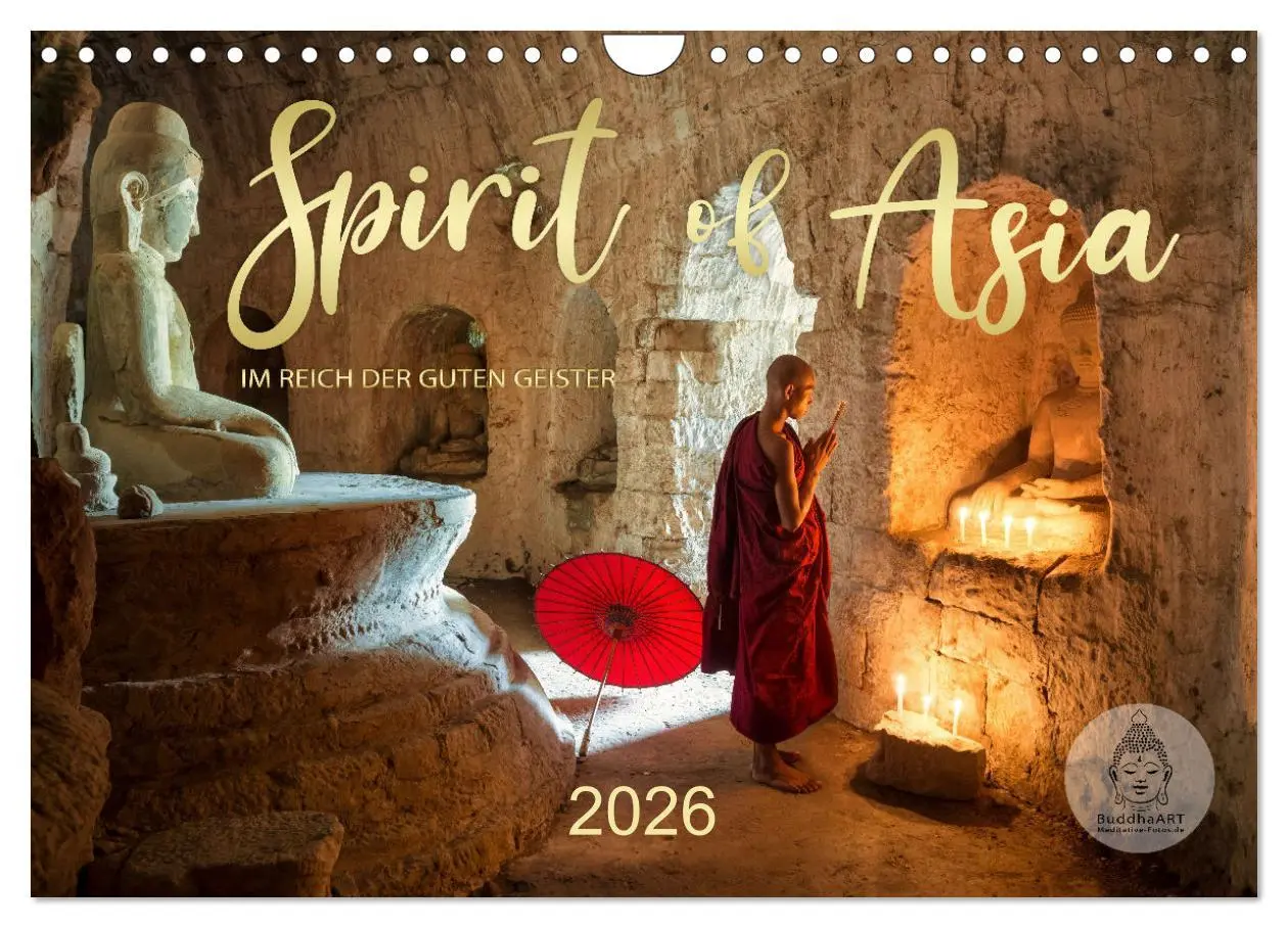 Cover: 9783457644935 | Spirit of Asia - Im Reich der guten Geister (Wandkalender 2026 DIN...