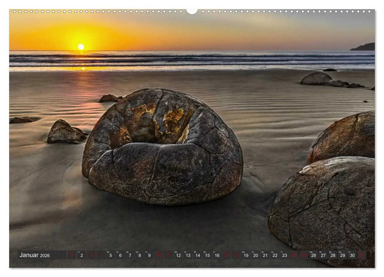 Bild: 9783457884935 | Trauminseln Neuseeland (Wandkalender 2026 DIN A2 quer), CALVENDO...