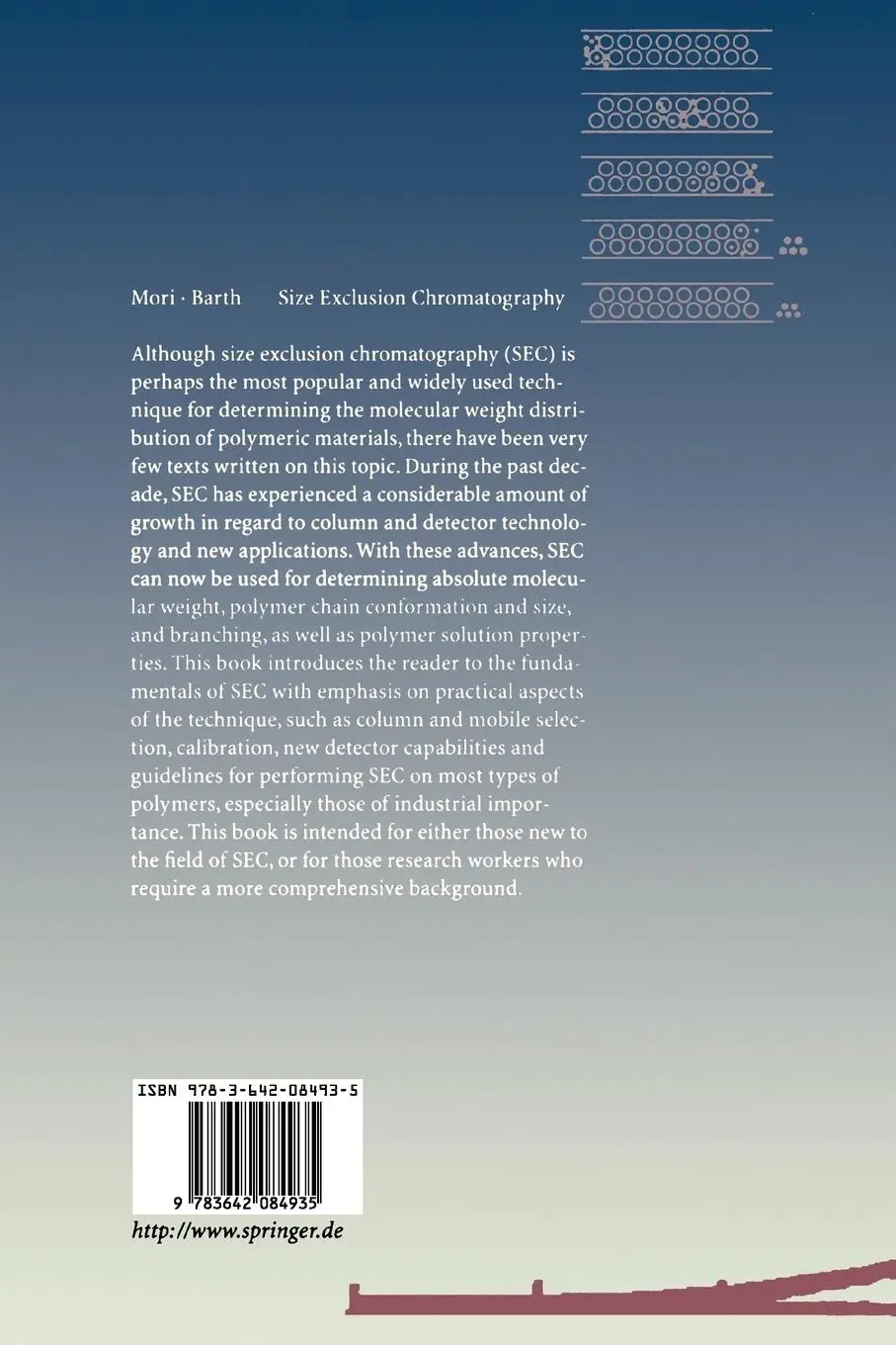 Rückseite: 9783642084935 | Size Exclusion Chromatography | Howard G. Barth (u. a.) | Taschenbuch