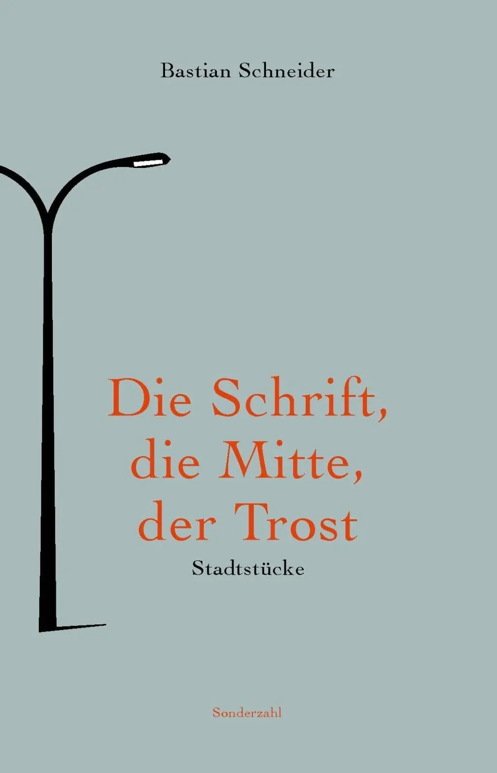 Cover: 9783854494935 | Die Schrift, die Mitte, der Trost | Stadtstücke | Bastian Schneider
