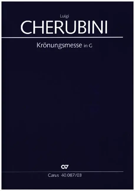 Cover: 9790007094935 | Messe solennelle in G, Klavierauszug | Luigi Cherubini | Klavierauszug
