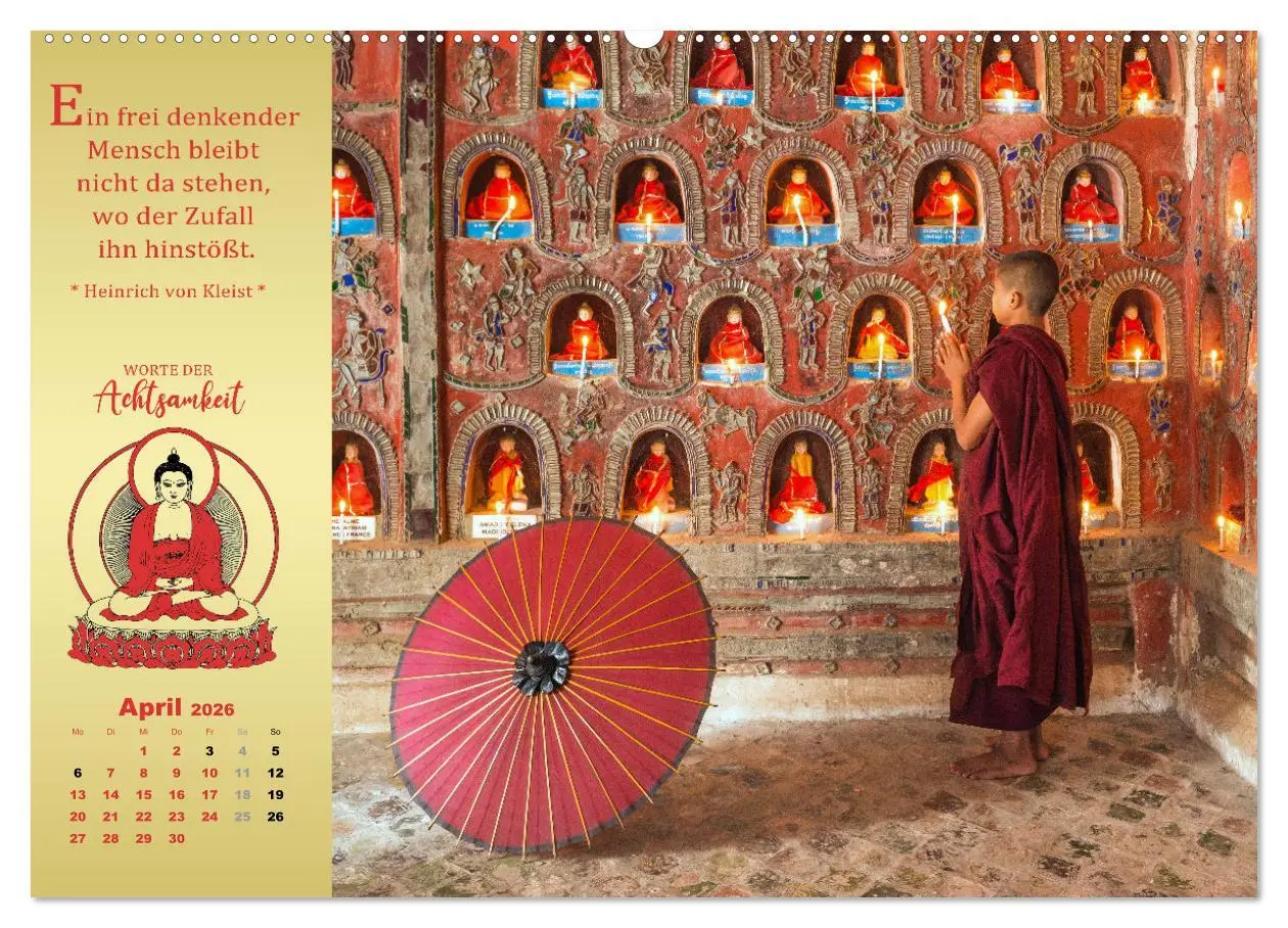 Bild: 9783457915035 | Wege der Achtsamkeit - In der Ruhe liegt die Kraft (Wandkalender...