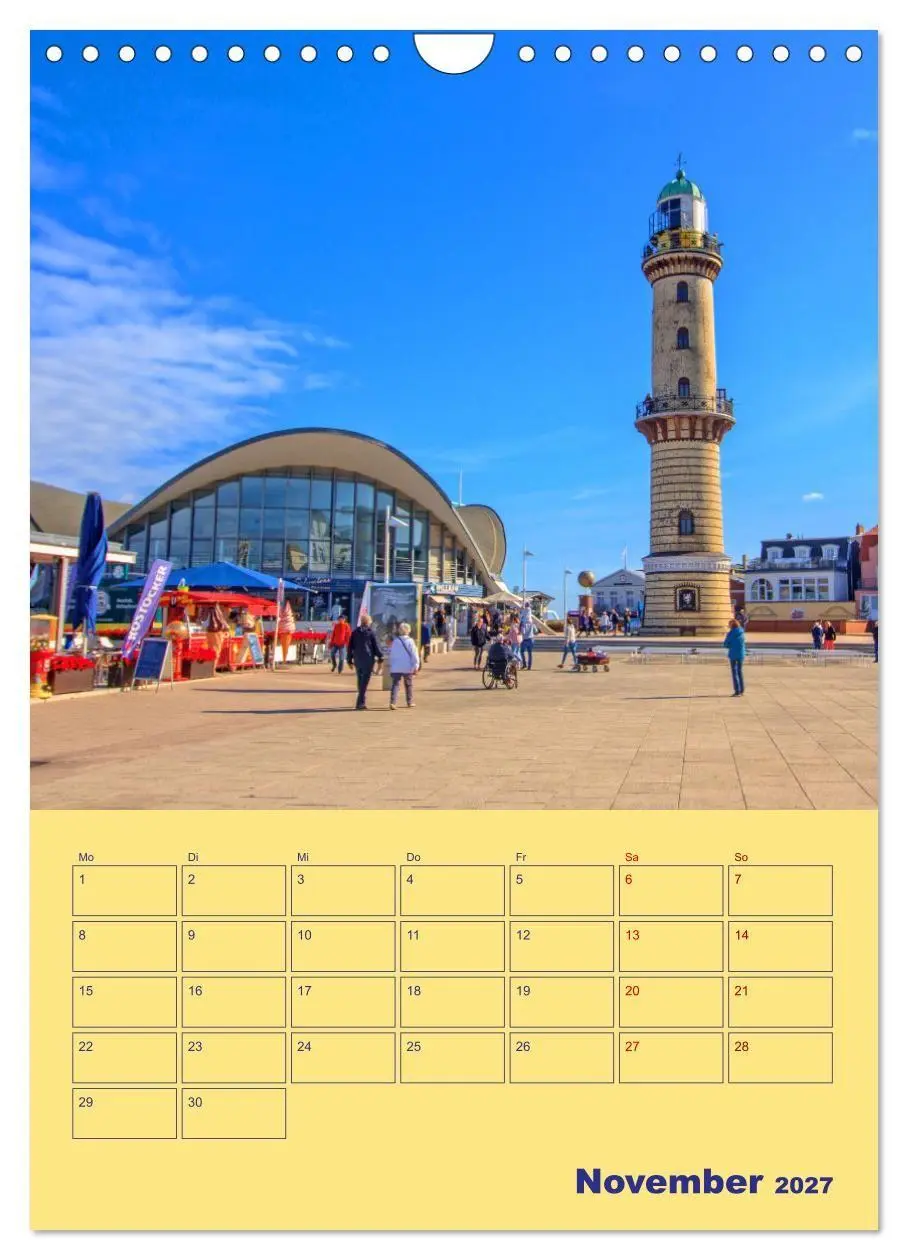 Bild: 9783569335035 | Sehnsuchtsort Warnemünde (Wandkalender 2027 DIN A4 hoch), CALVENDO...