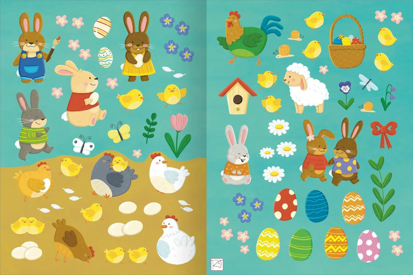 Bild: 9783845855035 | Erstes Stickern - Ostern | Sarah Dietz | Broschüre | 40 S. | Deutsch