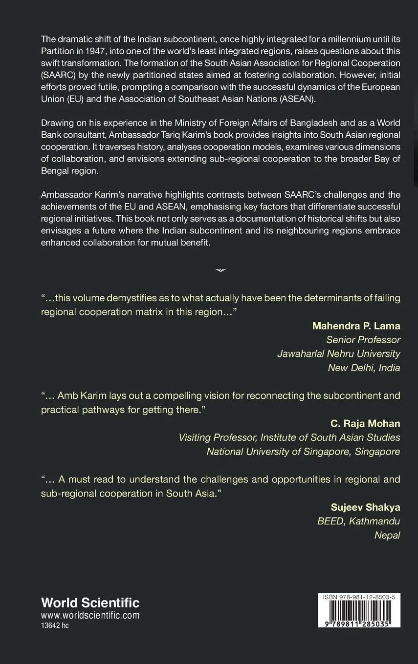 Rückseite: 9789811285035 | TORTUOUS EVOLUTION OF SOUTH ASIAN REGIONAL COOPERATION, THE | Karim