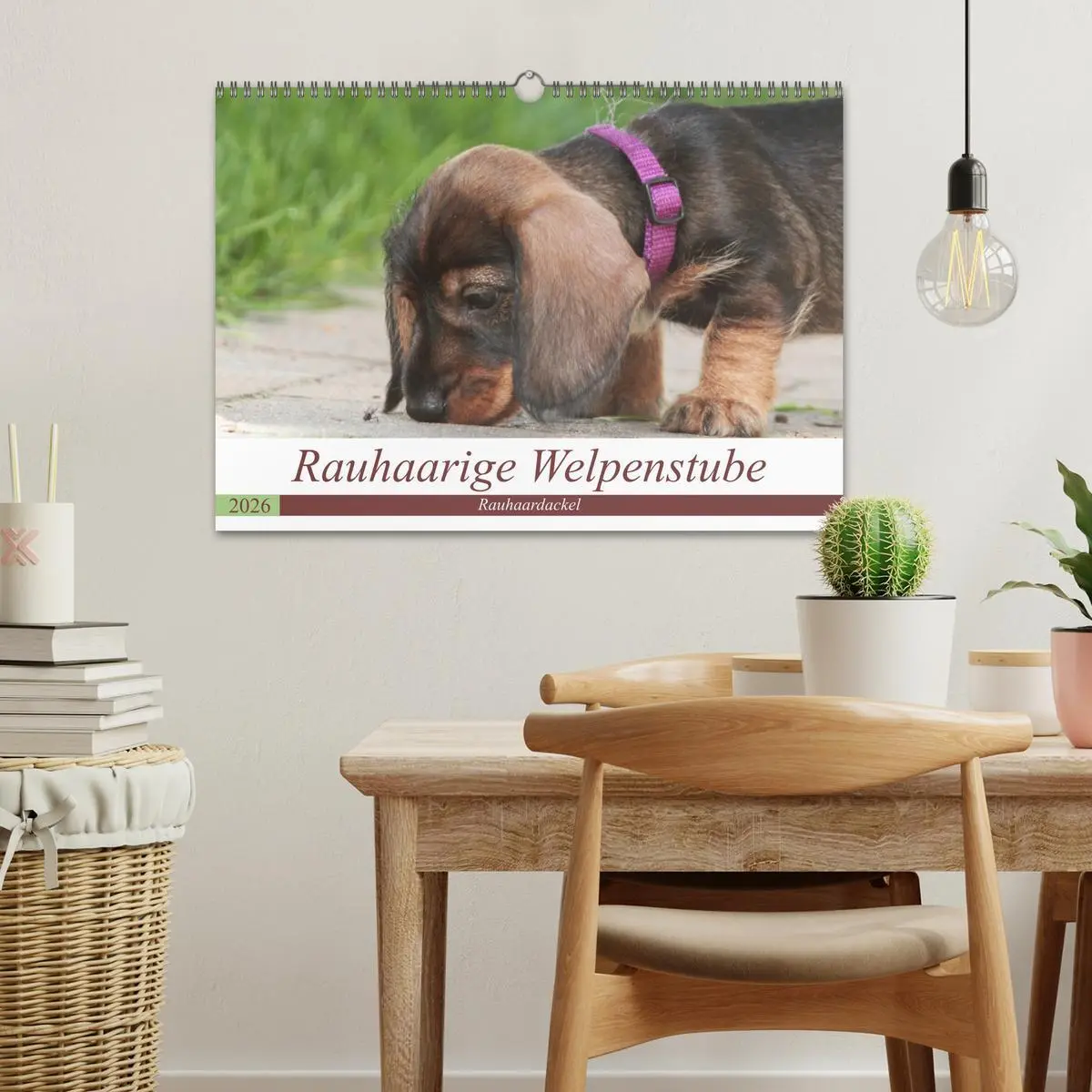 Bild: 9783457695135 | Rauhaarige Welpenstube (Wandkalender 2026 DIN A3 quer), CALVENDO...