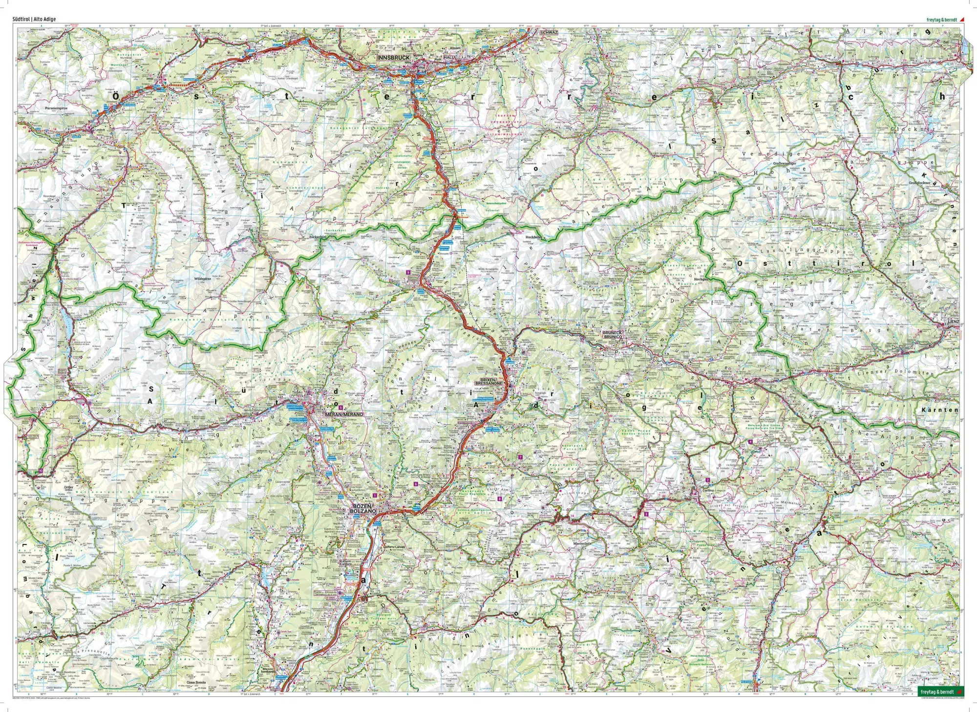 Bild: 9783707925135 | freytag &amp; berndt Straßenkarte Südtirol 1:150.000 | Freytag &amp; Berndt
