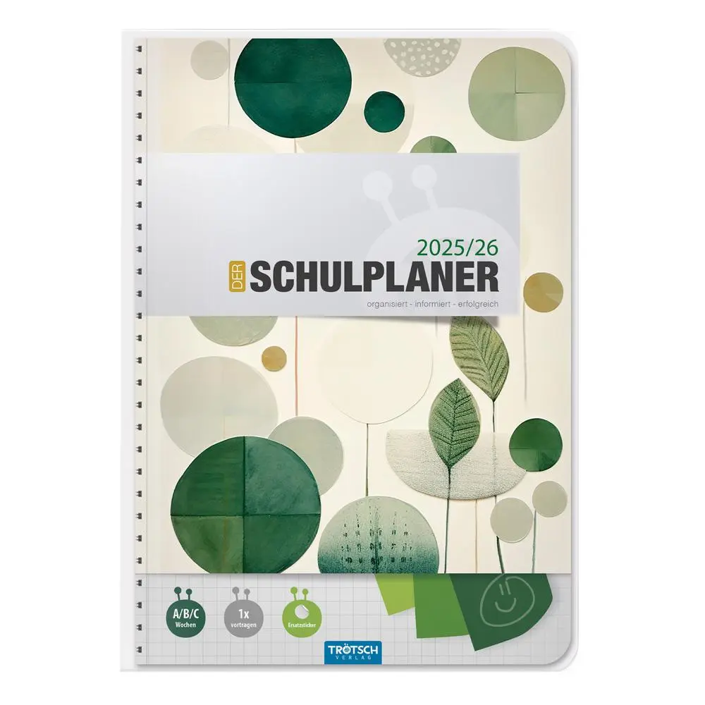 Cover: 9783988025135 | Trötsch Schulplaner Grün 25/26 | Trötsch Verlag | Kalender | 128 S.