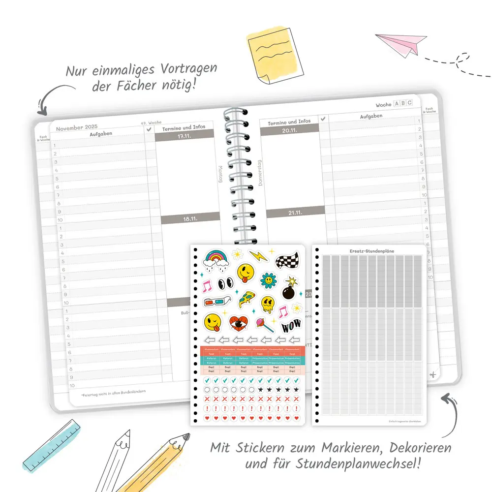 Bild: 9783988025135 | Trötsch Schulplaner Grün 25/26 | Trötsch Verlag | Kalender | 128 S.