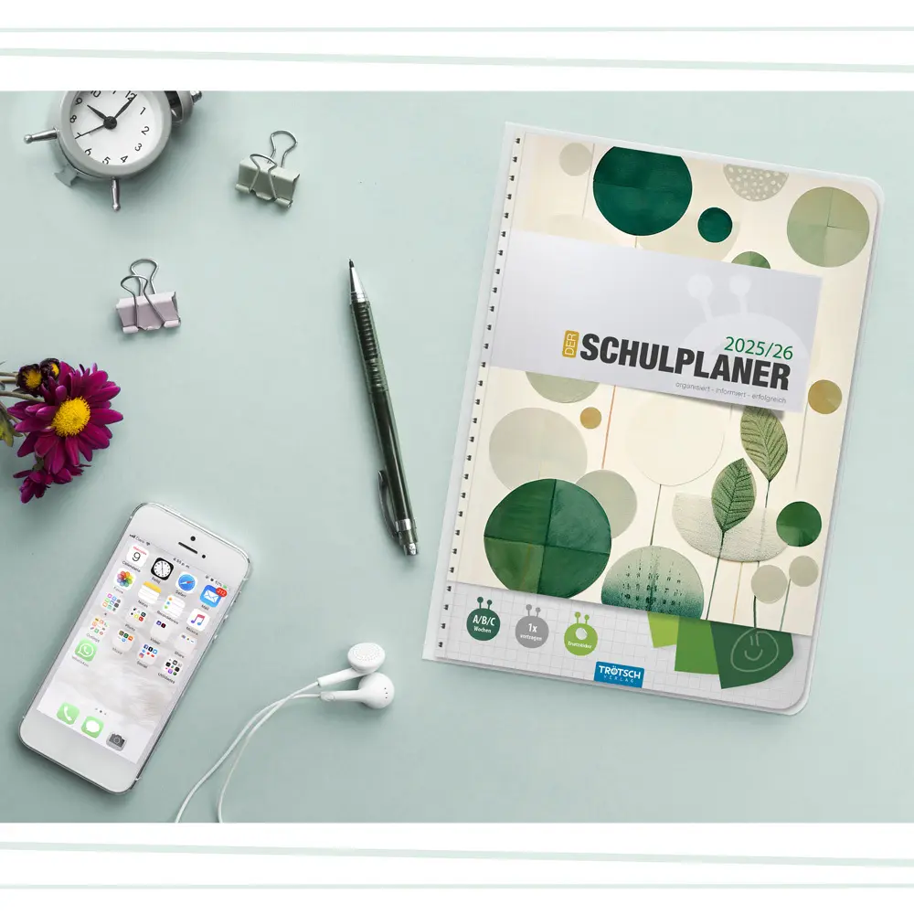 Bild: 9783988025135 | Trötsch Schulplaner Grün 25/26 | Trötsch Verlag | Kalender | 128 S.