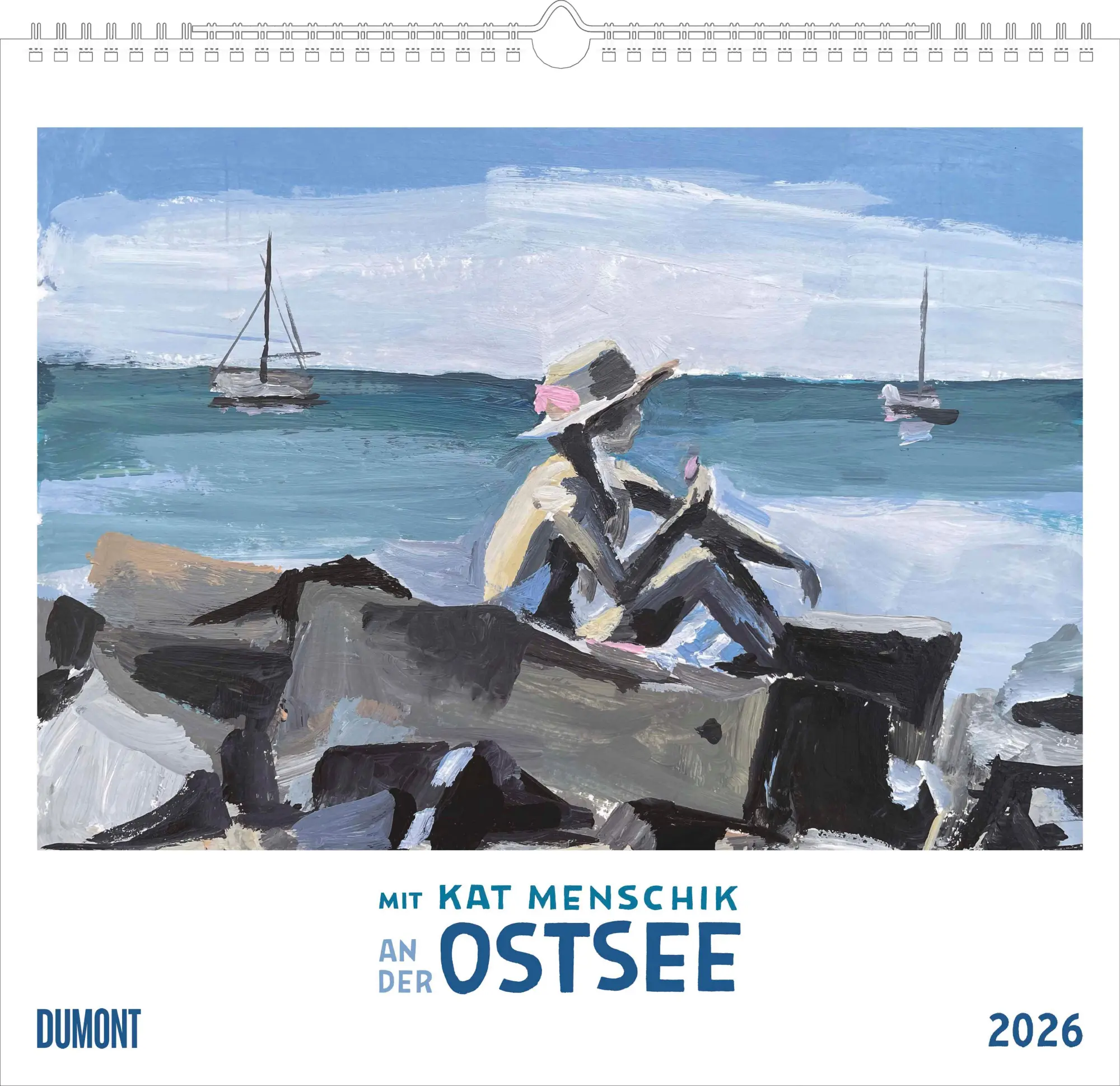 Cover: 4069095005235 | Mit Kat Menschik an der Ostsee 2026 - Kunstkalender - Spiralbindung...