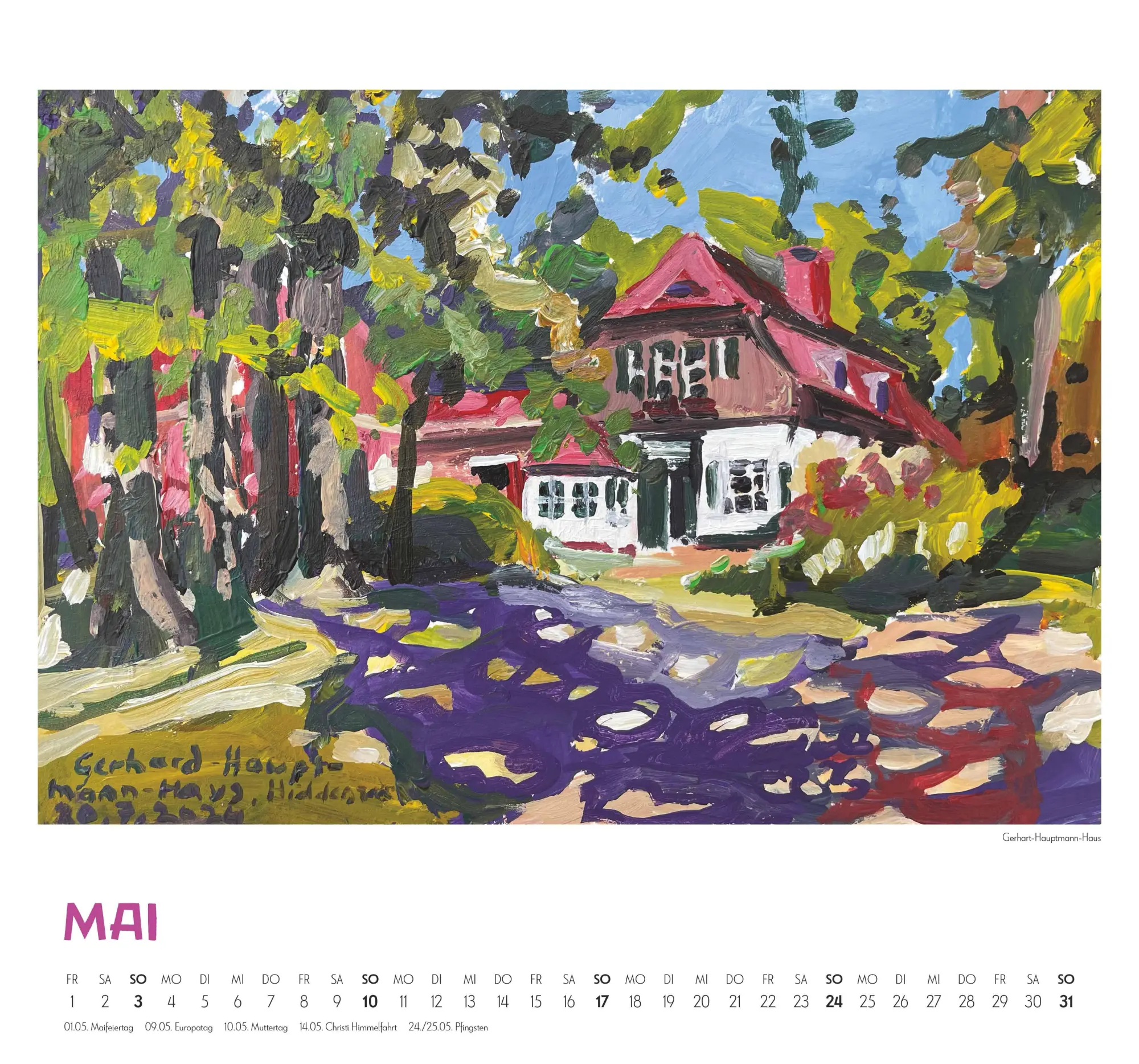 Bild: 4069095005235 | Mit Kat Menschik an der Ostsee 2026 - Kunstkalender - Spiralbindung...