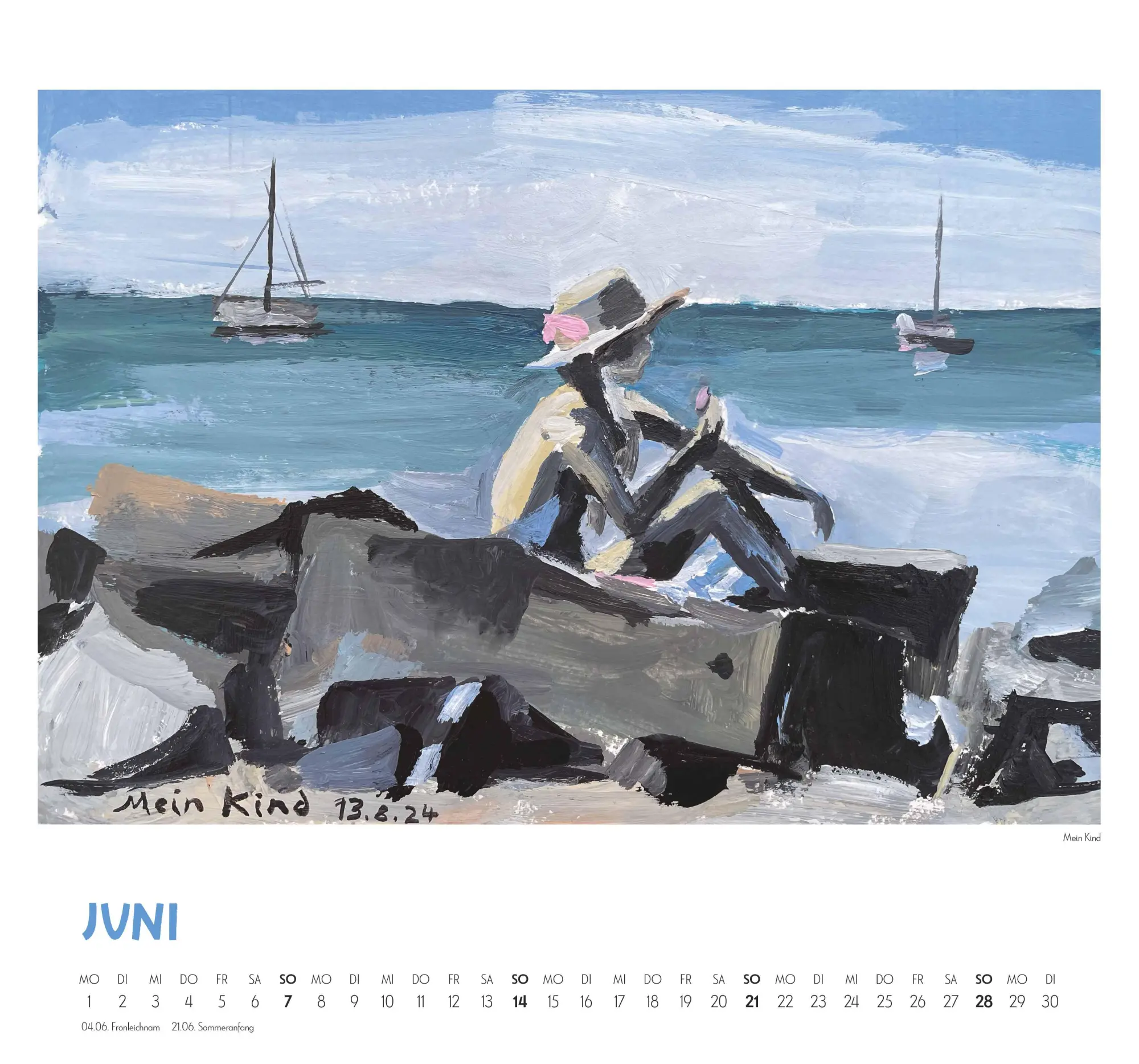 Bild: 4069095005235 | Mit Kat Menschik an der Ostsee 2026 - Kunstkalender - Spiralbindung...