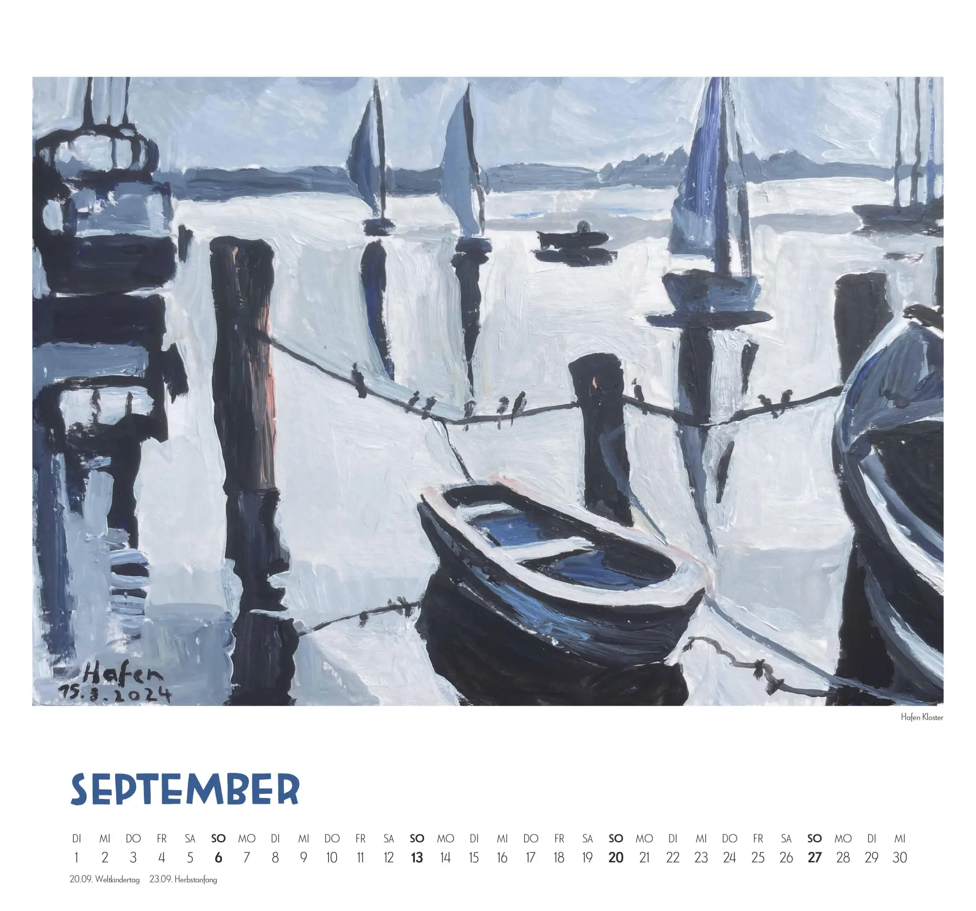 Bild: 4069095005235 | Mit Kat Menschik an der Ostsee 2026 - Kunstkalender - Spiralbindung...