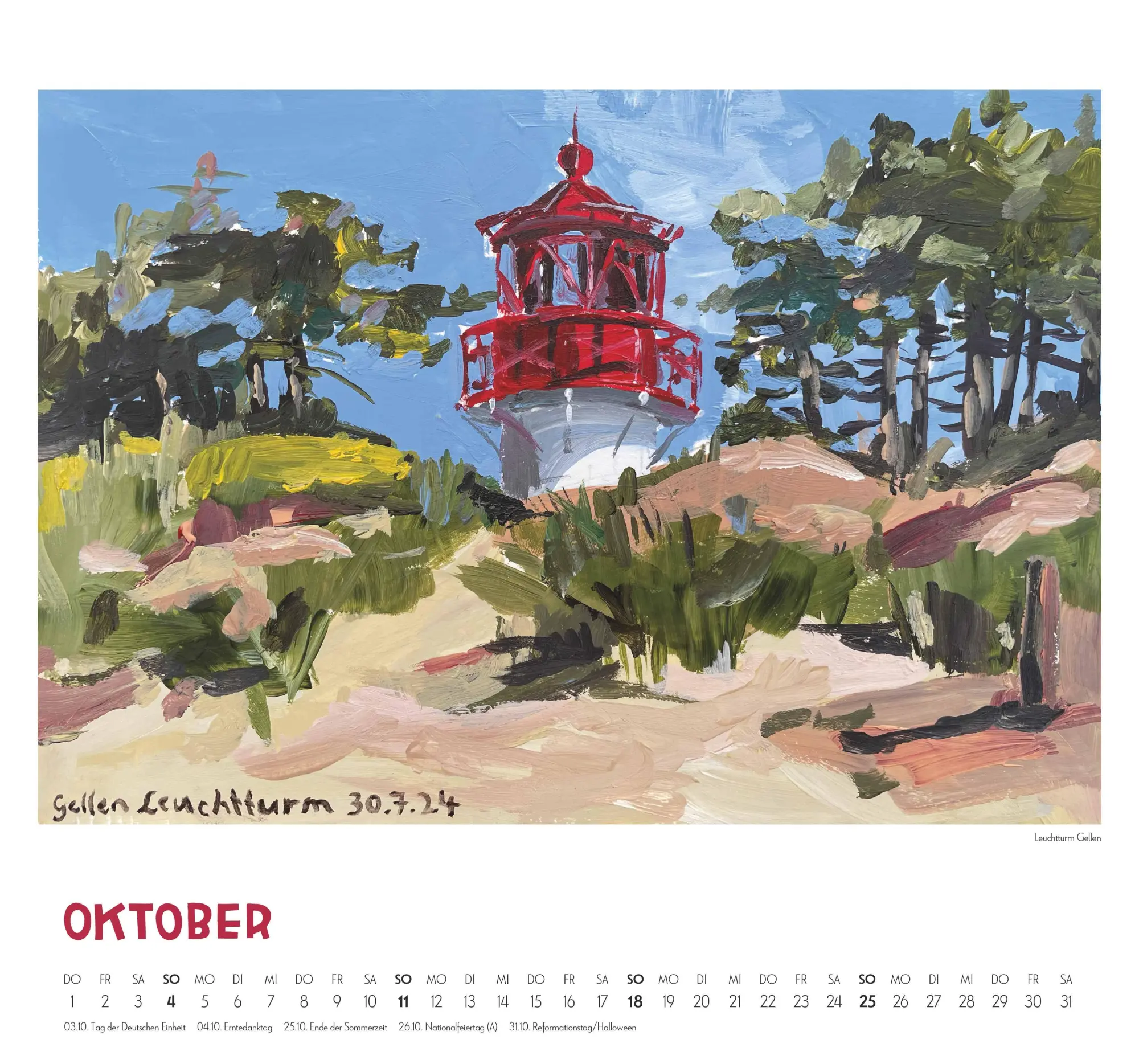 Bild: 4069095005235 | Mit Kat Menschik an der Ostsee 2026 - Kunstkalender - Spiralbindung...