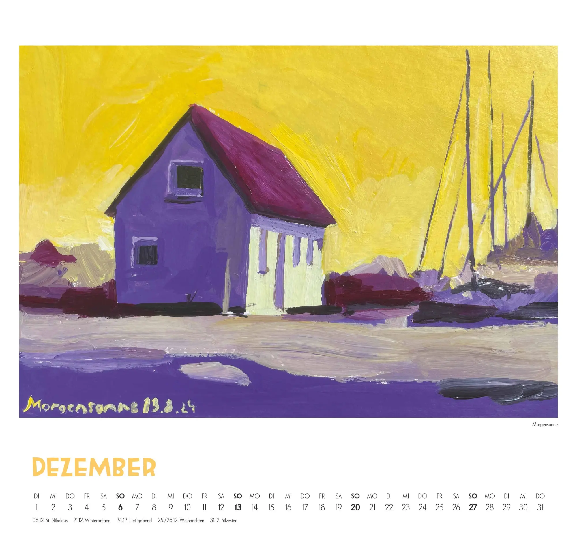 Bild: 4069095005235 | Mit Kat Menschik an der Ostsee 2026 - Kunstkalender - Spiralbindung...