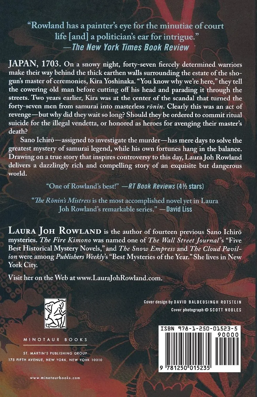 Rückseite: 9781250015235 | The Ronin's Mistress | Laura Joh Rowland | Taschenbuch | Englisch