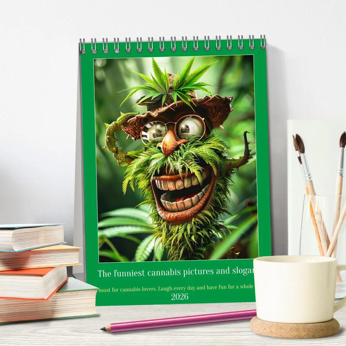Bild: 9783516535235 | The funniest cannabis pictures and slogans (Desk Calendar 2026 DIN...