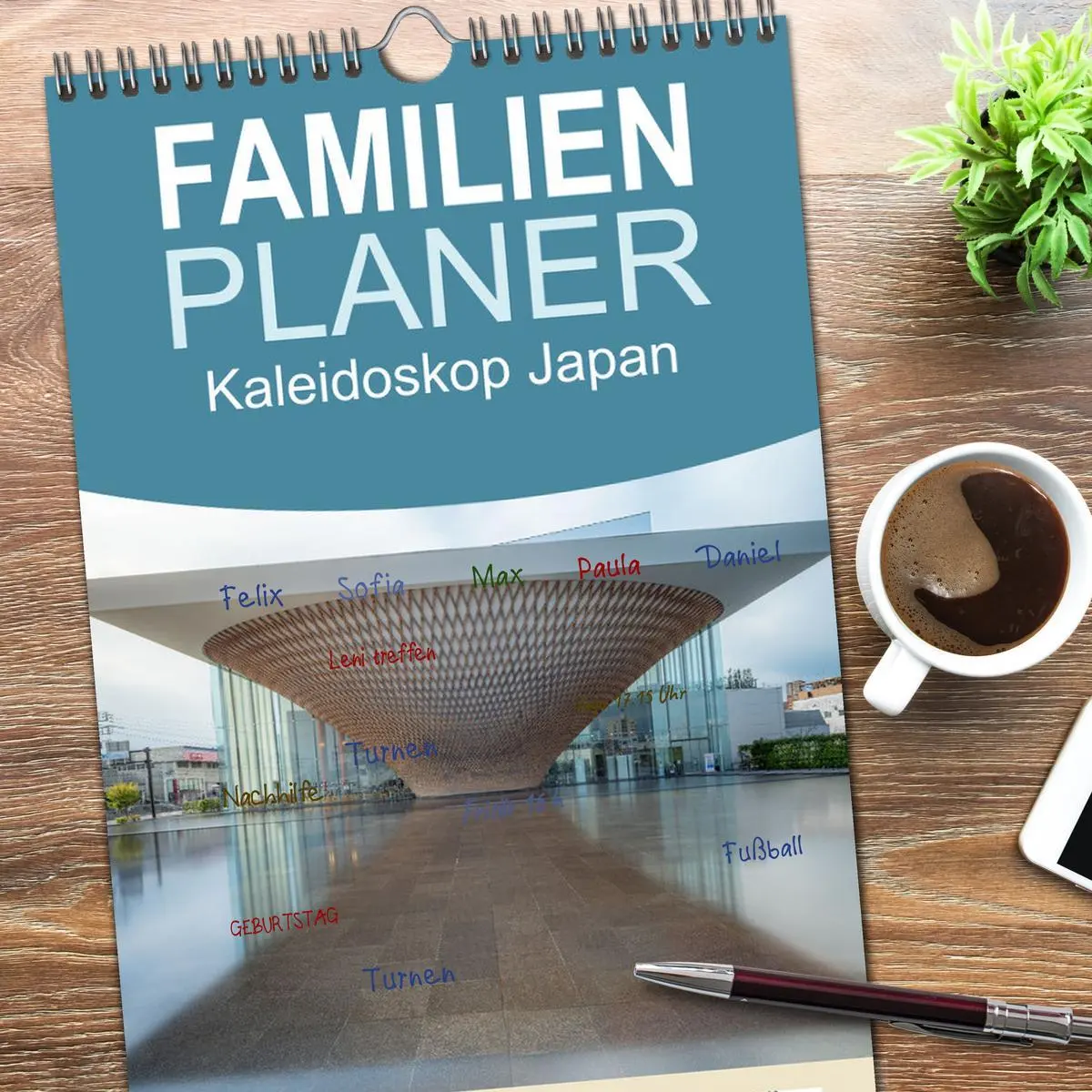 Bild: 9783516605235 | Familienplaner 2026 - Kaleidoskop Japan mit 5 Spalten...