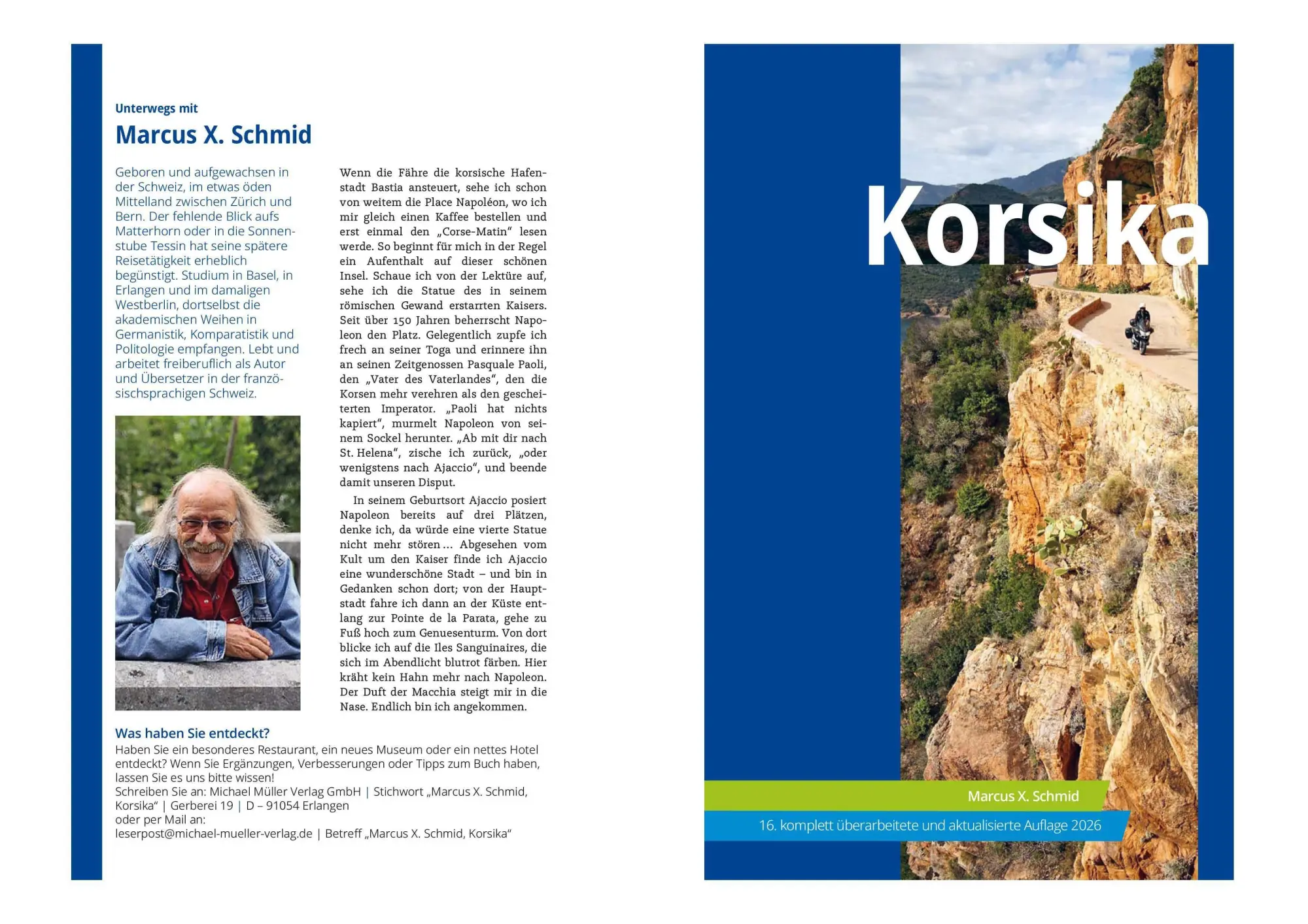 Bild: 9783966855235 | MICHAEL MÜLLER Reiseführer Korsika | Marcus X. Schmid | Taschenbuch