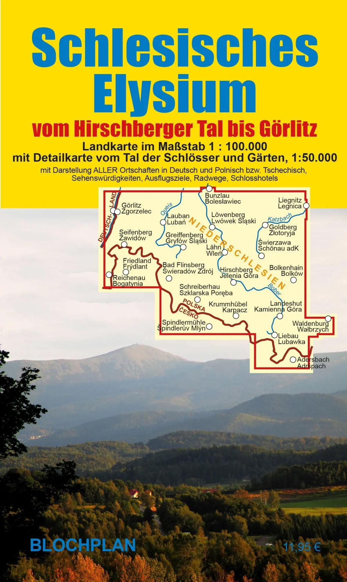 Cover: 9783982525235 | Landkarte Schlesisches Elysium 1: 100.000 | Dirk Bloch | (Land-)Karte