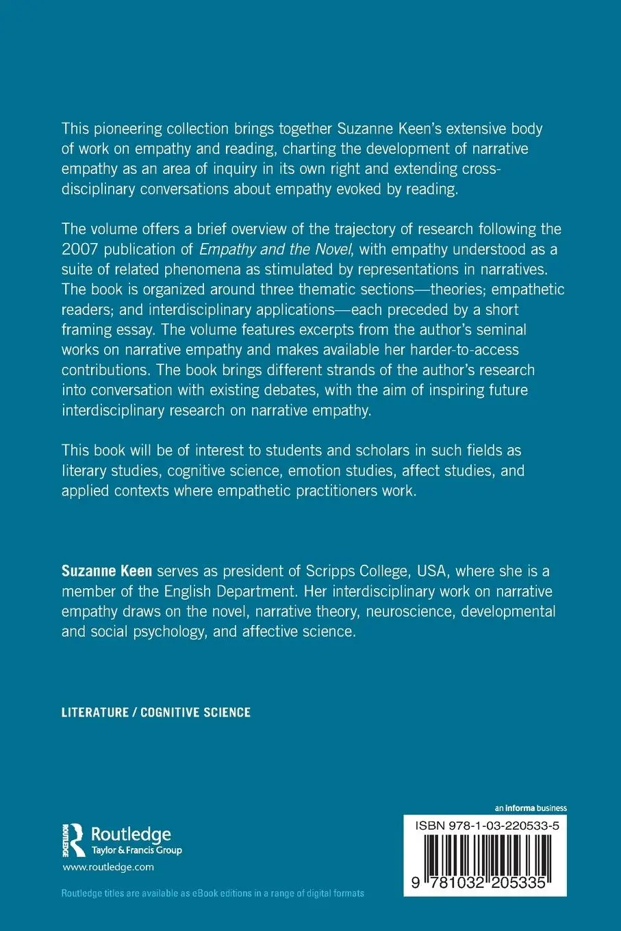 Rückseite: 9781032205335 | Empathy and Reading | Affect, Impact, and the Co-Creating Reader