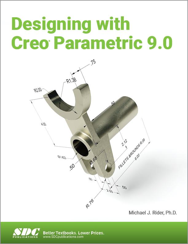 Cover: 9781630575335 | Designing with Creo Parametric 9.0 | Michael J. Rider | Taschenbuch