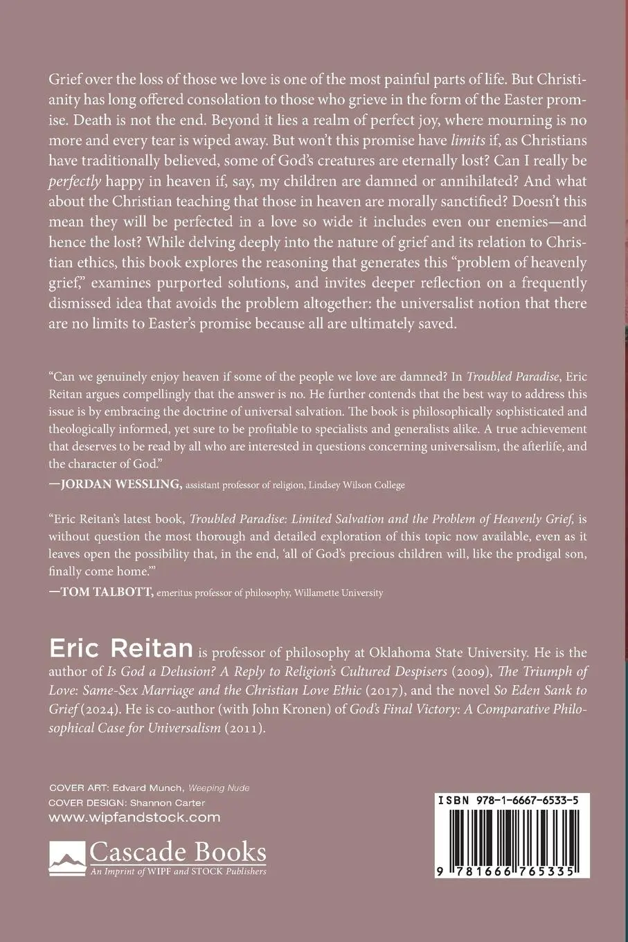 Rückseite: 9781666765335 | Troubled Paradise | Eric Reitan | Taschenbuch | Englisch | 2024