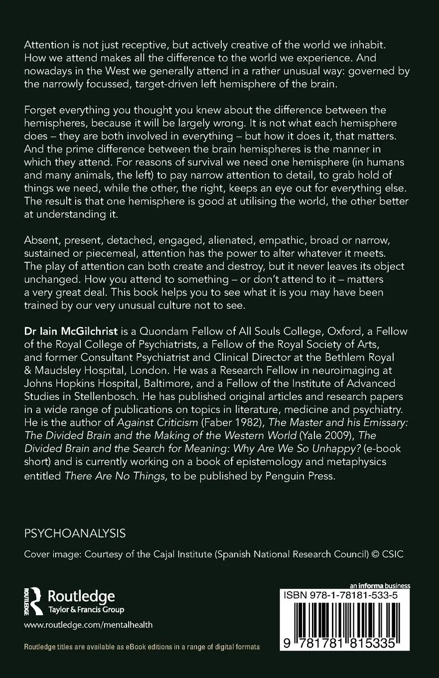 Rückseite: 9781781815335 | Ways of Attending | How our Divided Brain Constructs the World | Buch
