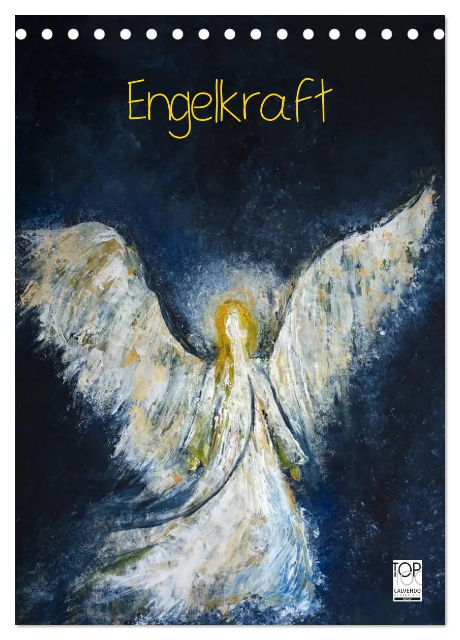 Cover: 9783516455335 | Engelkraft (Tischkalender 2026 DIN A5 hoch), CALVENDO Monatskalender