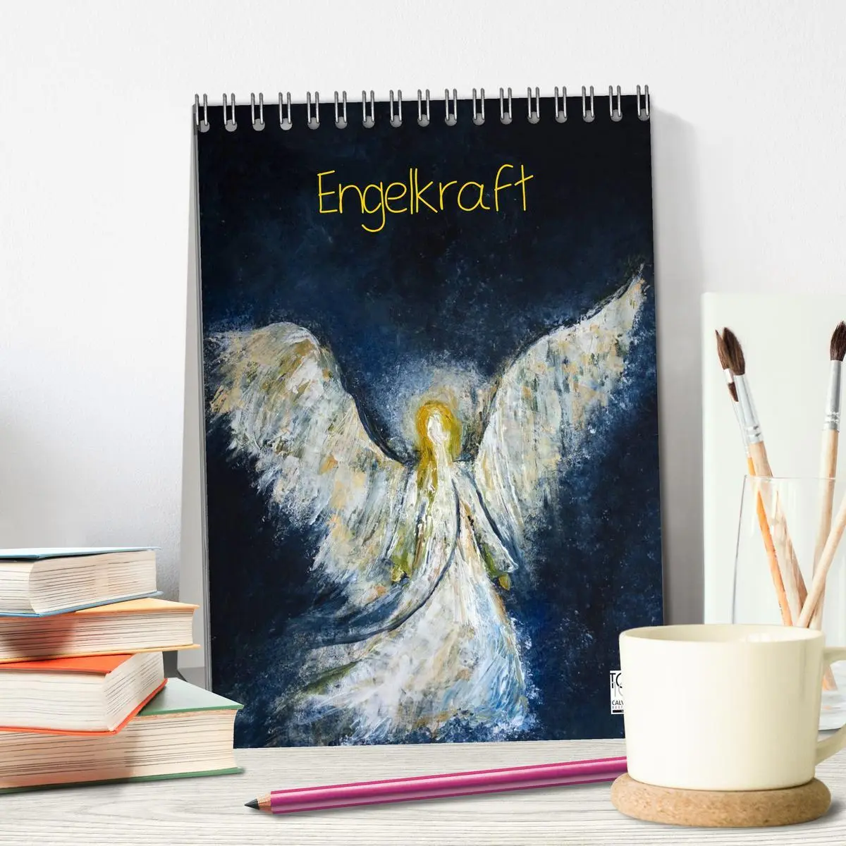Bild: 9783516455335 | Engelkraft (Tischkalender 2026 DIN A5 hoch), CALVENDO Monatskalender