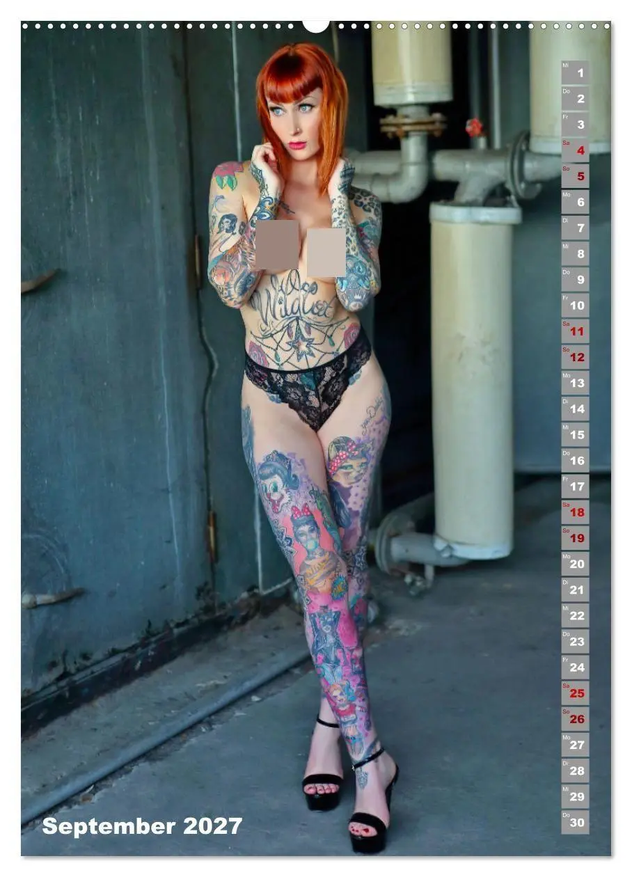 Bild: 9783569095335 | Beauty Tattoo Girls (Wandkalender 2027 DIN A2 hoch), CALVENDO...